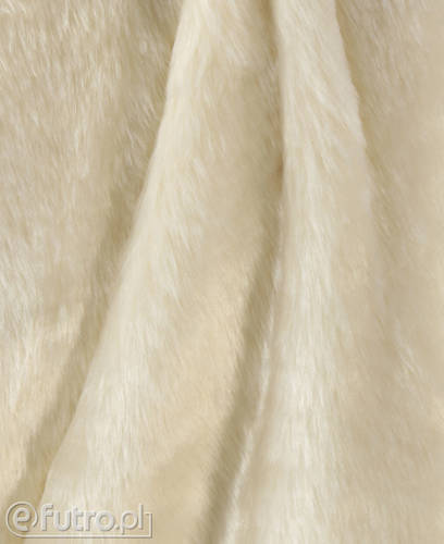 Dzianina Pluszowa DW 33569 beżowy, materiał futerkowy o prosto strzyżonym, miękkim włosiu o długości 17 mm