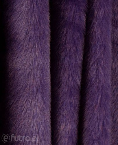 Dzianina Pluszowa DW 3458 fioletowy, materiał futerkowy o prosto strzyżonym, miękkim włosiu o długości 17 mm