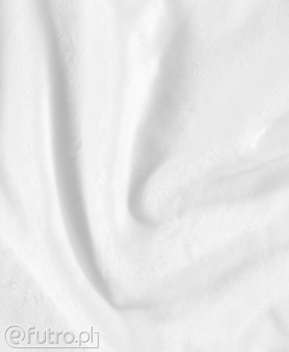 Dzianina Pluszowa KW 33540 biały, materiał futerkowy o prosto strzyżonym włosiu o długości 9 mm