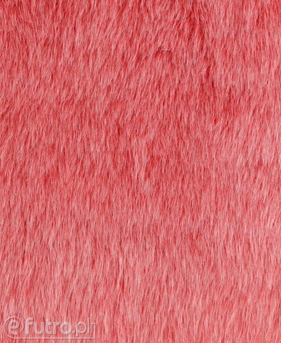 MATERIAŁ FUTRZANY LISEK 315095 czerwony, gęsty i puszysty o długości włosia do 40 mm