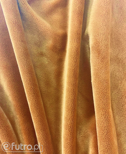 MINKI LEON PREMIUM 099A brązowy, to aksamitna i miękka w dotyku dzianina w typie velboa, z włosem o długości 3 mm