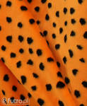 CĘTKI DUŻE 325186/1 pomarańczowy, to miękki materiał futrzany, z krótkim włosem do 9 mm