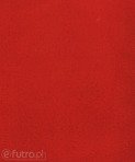 DZIANINA KW 33539 czerwony, materiał futerkowy o prosto strzyżonym włosiu o długości 9 mm