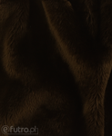 Dzianina Pluszowa DW 3255 brązowy, materiał futerkowy o prosto strzyżonym, miękkim włosiu o długości 17 mm