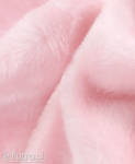 Dzianina Pluszowa DW 33560 jasny różowy, materiał futerkowy o prosto strzyżonym, miękkim włosiu o długości 17 mm