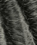 MATERIAŁ FUTRZANY FOX 2153 CZARNY , sztuczne futro niezwykle puszyste  z włosem o długości do 60 mm