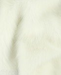 MATERIAŁ FUTRZANY FOX ECRU 2P-7, sztuczne futro niezwykle puszyste  z włosem o długości do 60 mm