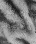 MATERIAŁ FUTRZANY FOX SZARY 2P-6/5, sztuczne futro niezwykle puszyste  z włosem o długości do 60 mm