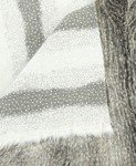 Materiał Futrzany Manula 112 szary, futro w kilku odcieniach szarości udekorowane delikatnymi cętkami o długości włosa do 80 mm 